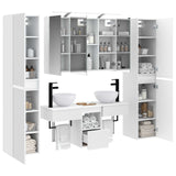 Set di mobili per il bagno 6 pcs Bianco