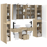 Set di mobili per il bagno 6 pcs Rovere Sonoma