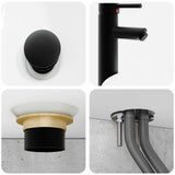 Set di mobili per il bagno 6 pcs Grigio Cemento