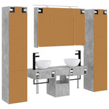 Set di mobili per il bagno 6 pcs Grigio Cemento