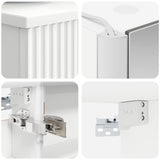 Set di mobili per il bagno 6 pcs Bianco