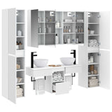Set di mobili per il bagno 6 pcs Bianco