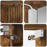 Set di mobili per il bagno 6 pcs Rovere Fumo