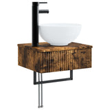 Set di mobili per il bagno 6 pcs Rovere Fumo