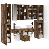 Set di mobili per il bagno 6 pcs Rovere Fumo