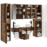 Set di mobili per il bagno 6 pcs Legno antico