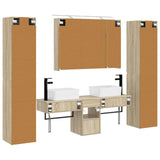 Set di mobili per il bagno 6 pcs Rovere Sonoma