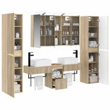 Set di mobili per il bagno 6 pcs Rovere Sonoma