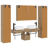 Set di mobili per il bagno 6 pcs Rovere Artigianale