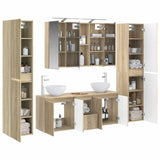 Set di mobili per il bagno 6 pcs Rovere Sonoma