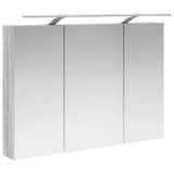 Set di mobili per il bagno 6 pcs Sonoma grigio