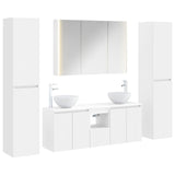 Set di mobili per il bagno 6 pcs Bianco
