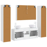 Set di mobili per il bagno 6 pcs Bianco