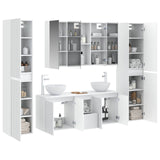 Set di mobili per il bagno 6 pcs Bianco