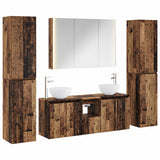 Set di mobili per il bagno 6 pcs Legno antico