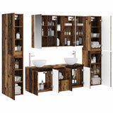Set di mobili per il bagno 6 pcs Legno antico