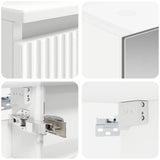 Set di mobili per il bagno 6 pcs Bianco
