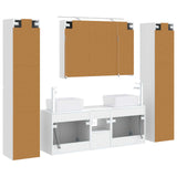 Set di mobili per il bagno 6 pcs Bianco