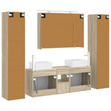 Set di mobili per il bagno 6 pcs Rovere Sonoma