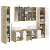 Set di mobili per il bagno 6 pcs Rovere Sonoma