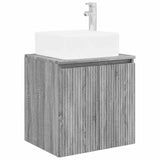 Set di mobili per il bagno 6 pcs Sonoma grigio