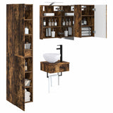 Set di mobili per il bagno 5 pcs Rovere Fumo