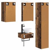 Set di mobili per il bagno 5 pcs Legno antico