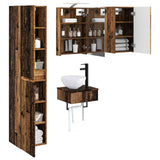 Set di mobili per il bagno 5 pcs Legno antico