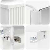 Set di mobili per il bagno 5 pcs Bianco