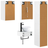 Set di mobili per il bagno 5 pcs Bianco
