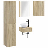 Set di mobili per il bagno 5 pcs Rovere Sonoma