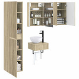 Set di mobili per il bagno 5 pcs Rovere Sonoma
