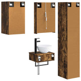 Set di mobili per il bagno 5 pcs Rovere Fumo