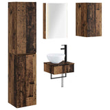 Set di mobili per il bagno 5 pcs Legno antico