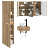 Set di mobili per il bagno 5 pcs Rovere Artigianale
