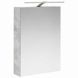 Set di mobili per il bagno 5 pcs Grigio Cemento