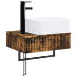 Set di mobili per il bagno 5 pcs Rovere Fumo