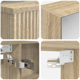 Set di mobili per il bagno 5 pcs Rovere Sonoma