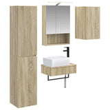 Set di mobili per il bagno 5 pcs Rovere Sonoma