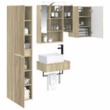 Set di mobili per il bagno 5 pcs Rovere Sonoma