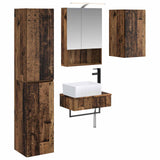 Set di mobili per il bagno 5 pcs Legno antico