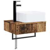 Set di mobili per il bagno 5 pcs Legno antico