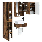 Set di mobili per il bagno 5 pcs Legno antico
