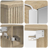 Set di mobili per il bagno 5 pcs Rovere Sonoma