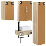 Set di mobili per il bagno 5 pcs Rovere Sonoma