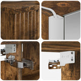 Set di mobili per il bagno 5 pcs Rovere Fumo