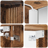 Set di mobili per il bagno 5 pcs Legno antico