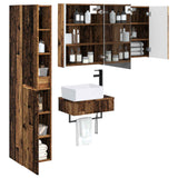 Set di mobili per il bagno 5 pcs Legno antico
