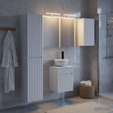 Set di Armadi da Bagno 5 pcs Bianco 43 x 16 x 62,5 cm