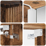 Set di mobili per il bagno 4 pcs Legno antico